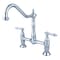 Kingston Brass KS1171AL Heritage Bridge Kitchen Faucet, Polished Chrome KS1171AL - alternate 1